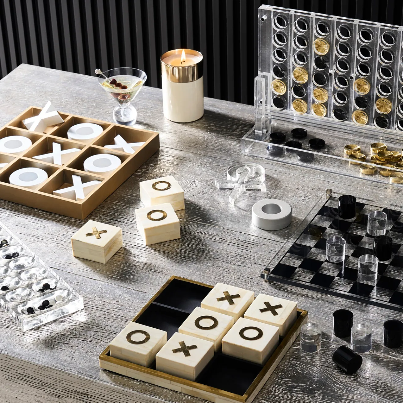 Z Gallerie Acrylic Checkers> Games | Décor Sale
