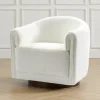 Z Gallerie Adrian Swivel Chair - Ivory> Swivel Chairs | Accent Chairs