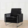 Z Gallerie Amalfi Accent Chair - Black> Accent Chairs