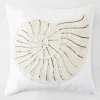 Z Gallerie Artisanal Shell Pillow 20" - Pearl> Textile Sale | Patterned Pillows