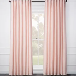Z Gallerie Audrey Linen Blush - Custom> Solid Window Panels | Custom Window Panels