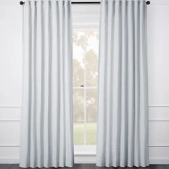 Z Gallerie Audrey Linen Fog Grey - Custom> Solid Window Panels | Custom Window Panels