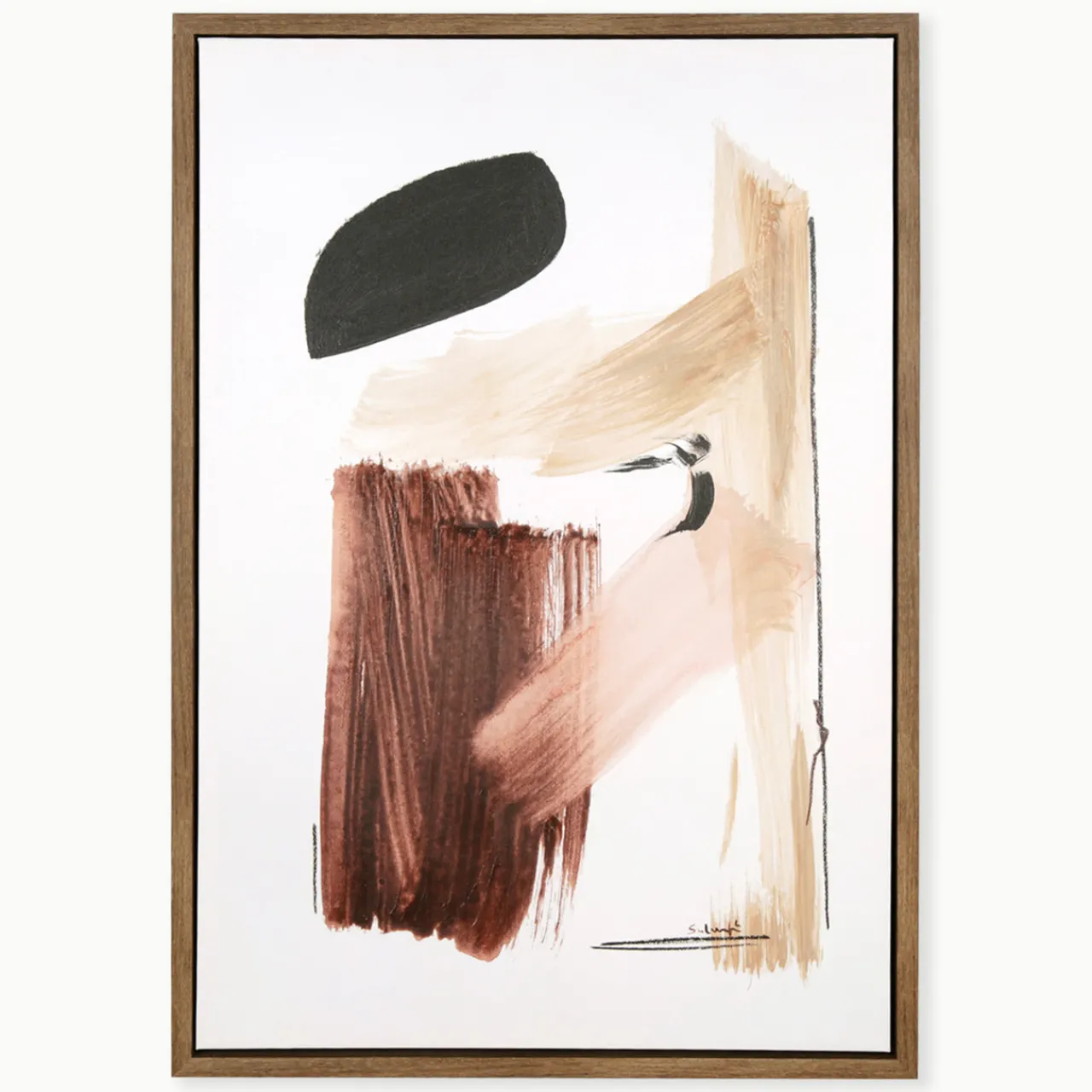 Z Gallerie Black Beret> Canvas | Natural