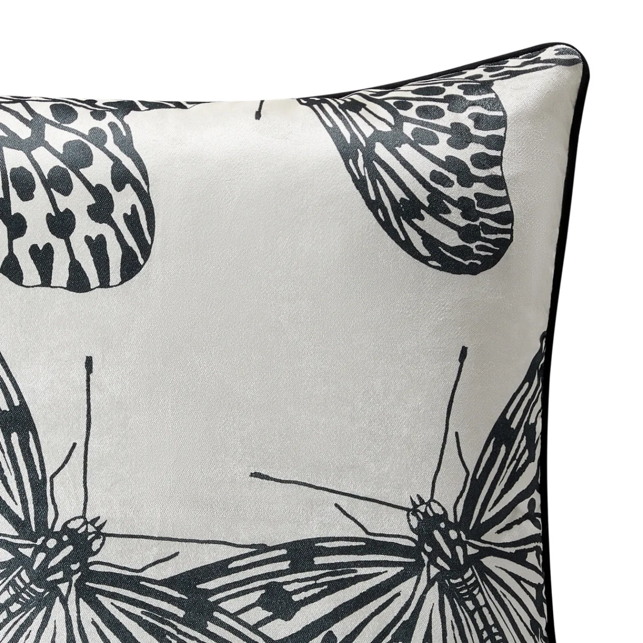 Z Gallerie Butterfly Pillow 22"- Black/Ivory> Textile Sale | New Pillows
