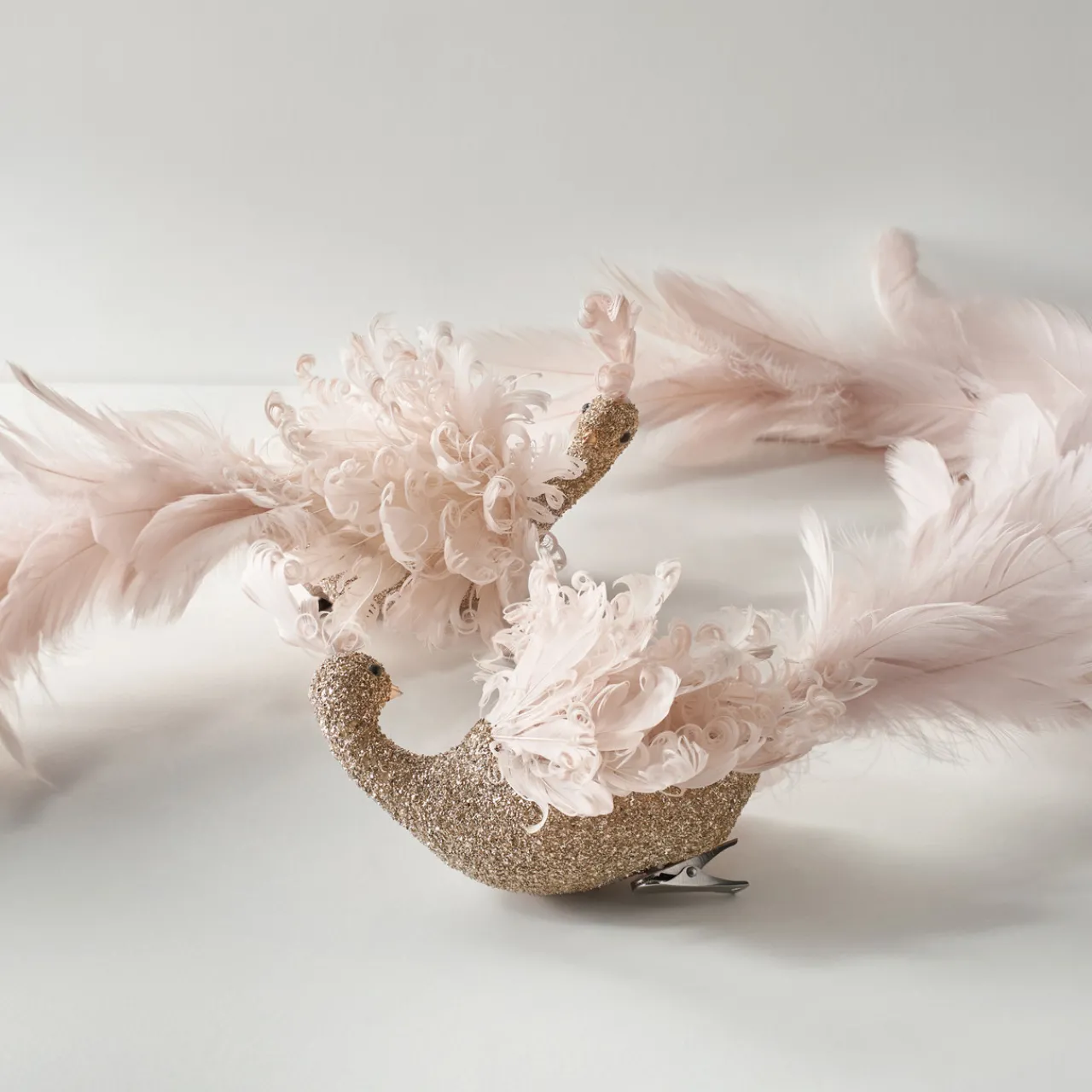 Z Gallerie Champagne Peacock Clip - Set of 2> Ornaments