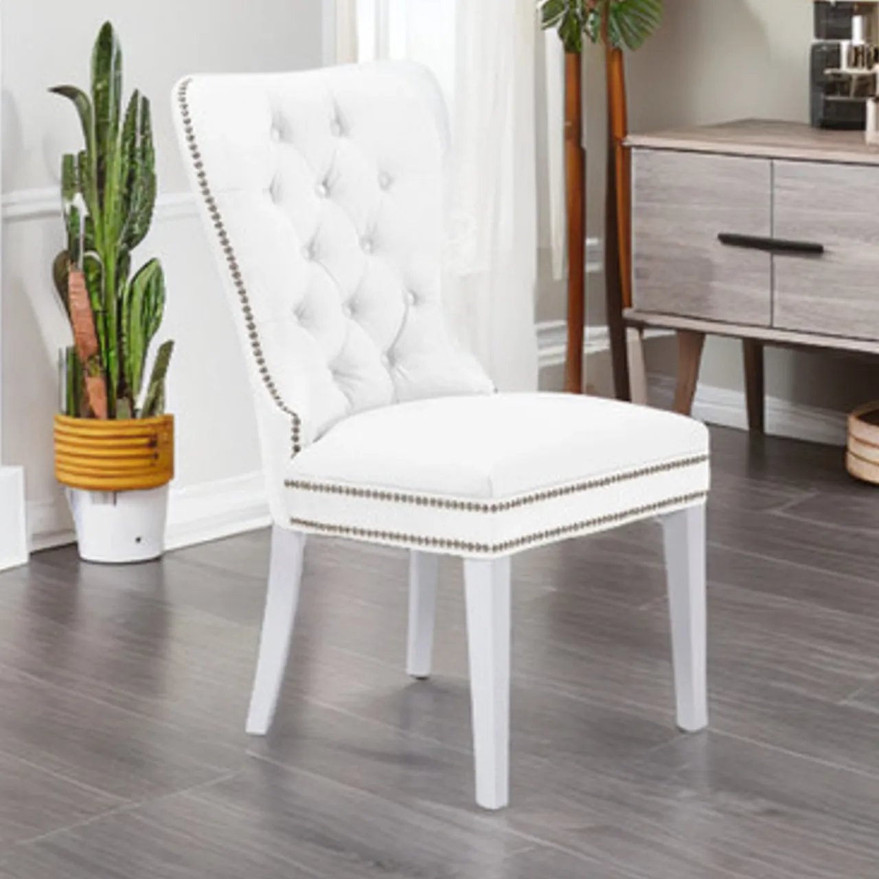 Z Gallerie Charlotte Dining Chair - High Gloss White> Dining Chairs