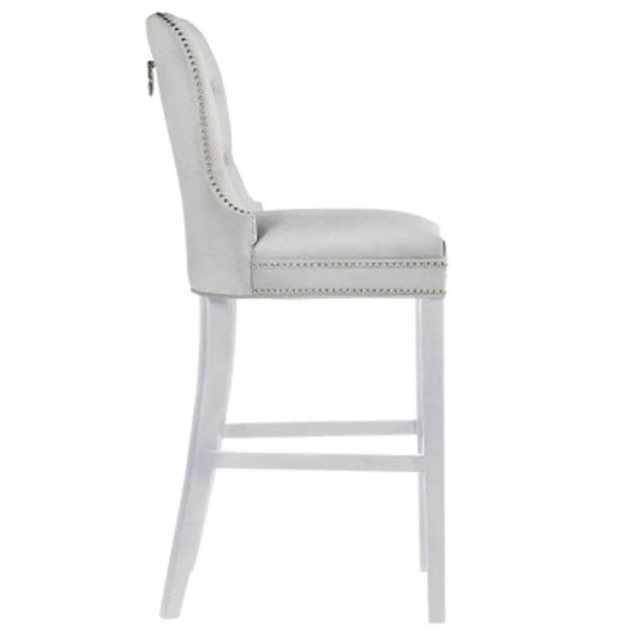 Z Gallerie Charlotte Stool - High Gloss White> Dining Chairs