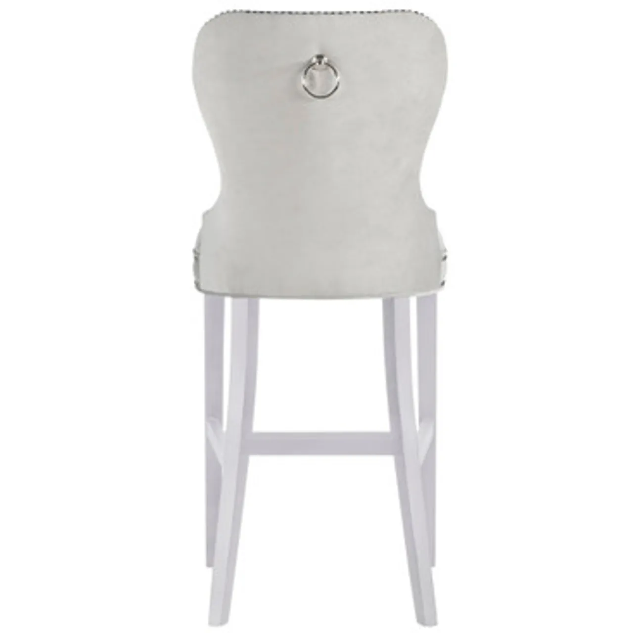 Z Gallerie Charlotte Stool - High Gloss White> Dining Chairs