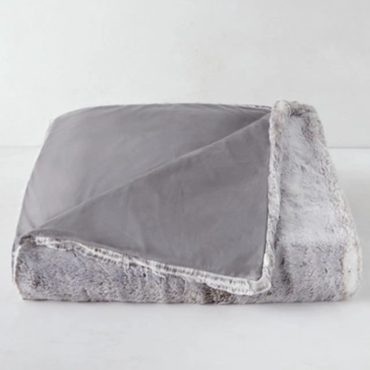 Z Gallerie Chinchilla Throw - Grey> Solid Throws | Textile Sale