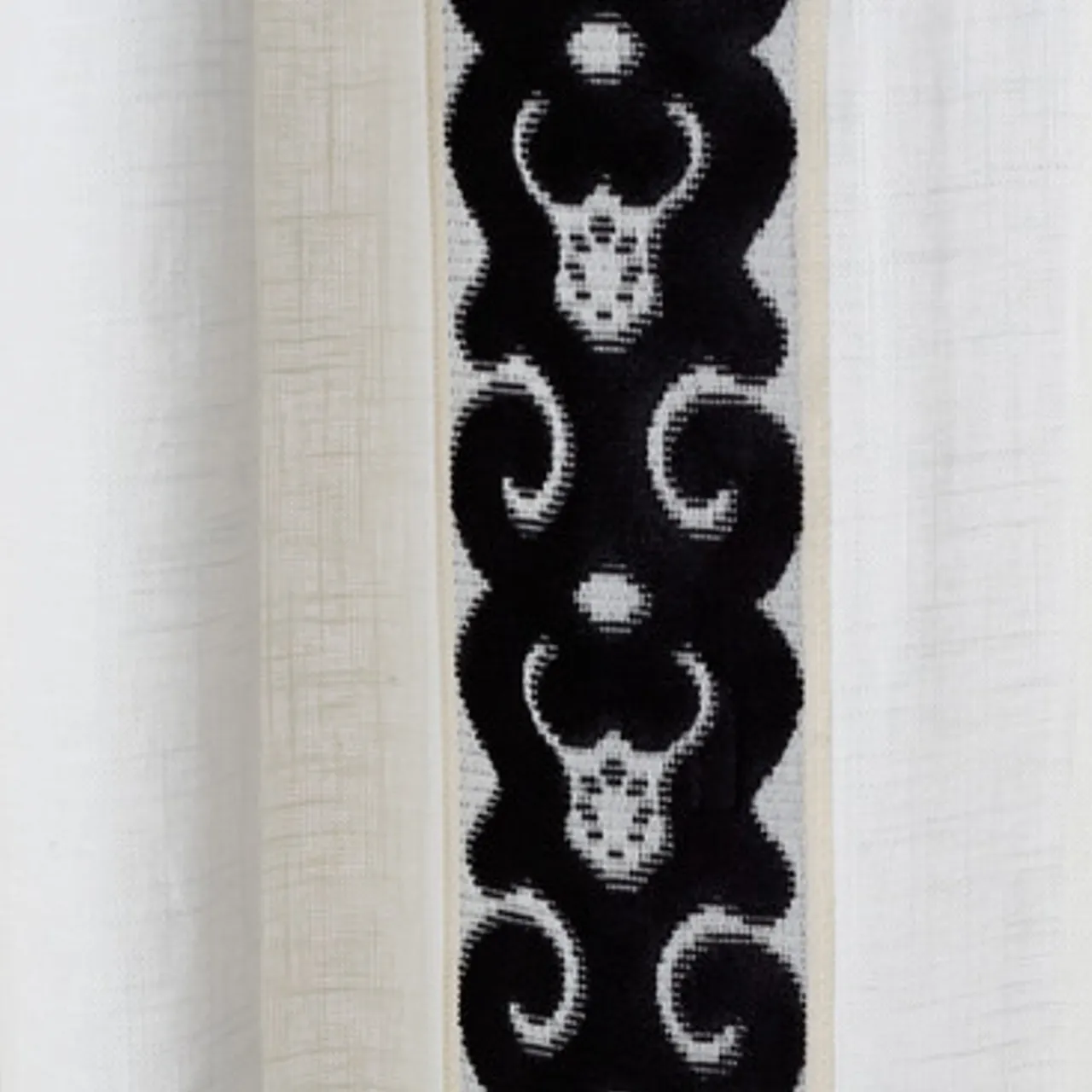 Z Gallerie Chloe Velvet Scroll - Custom> Patterned Window Panels | Custom Window Panels