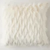 Z Gallerie Corseca Pillow 24" - Ivory> Faux Fur Pillows | Solid Pillows