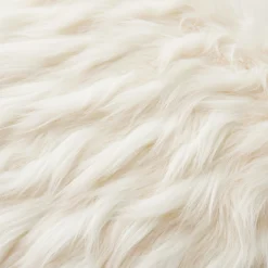 Z Gallerie Corseca Pillow 24" - Ivory> Faux Fur Pillows | Solid Pillows