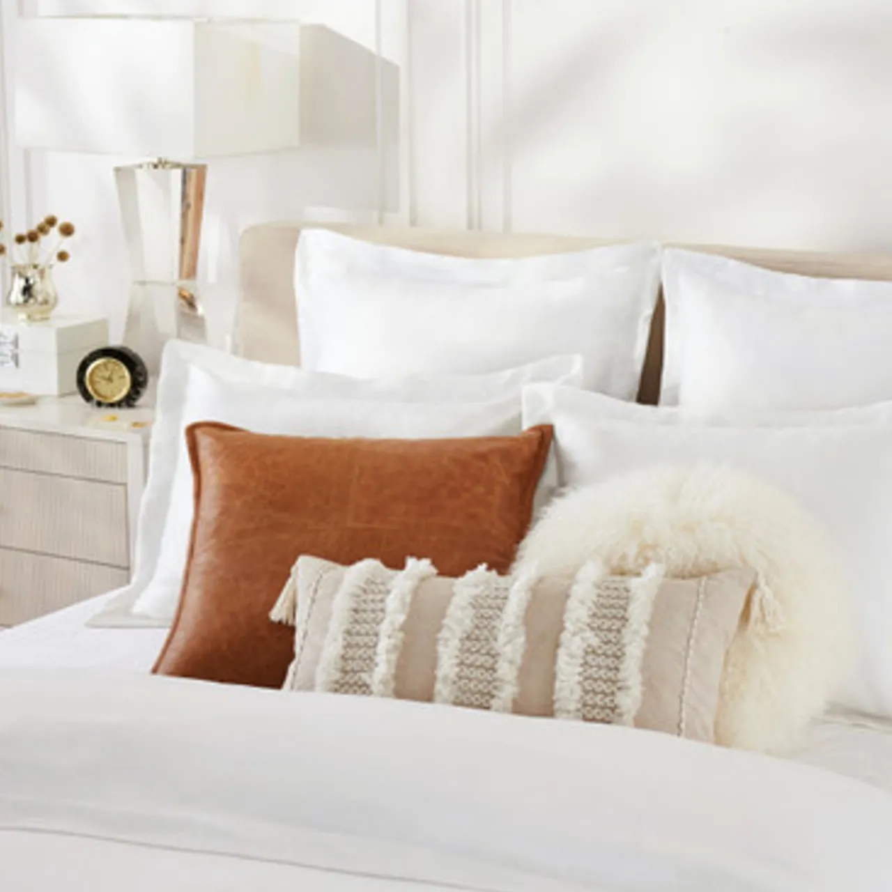 Z Gallerie Dylan Pillow 22" - Chestnut> Textile Sale | Leather & Hide Pillows