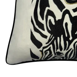 Z Gallerie Embroidered Zebra Pillow 20"><noscript><img width=