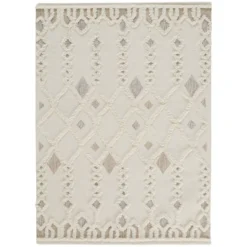 Z Gallerie Evie Rug - Ivory> Modern Rugs | Pattern Rugs