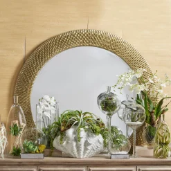 Z Gallerie Faux Potted Orchid With Succulents><noscript><img width=