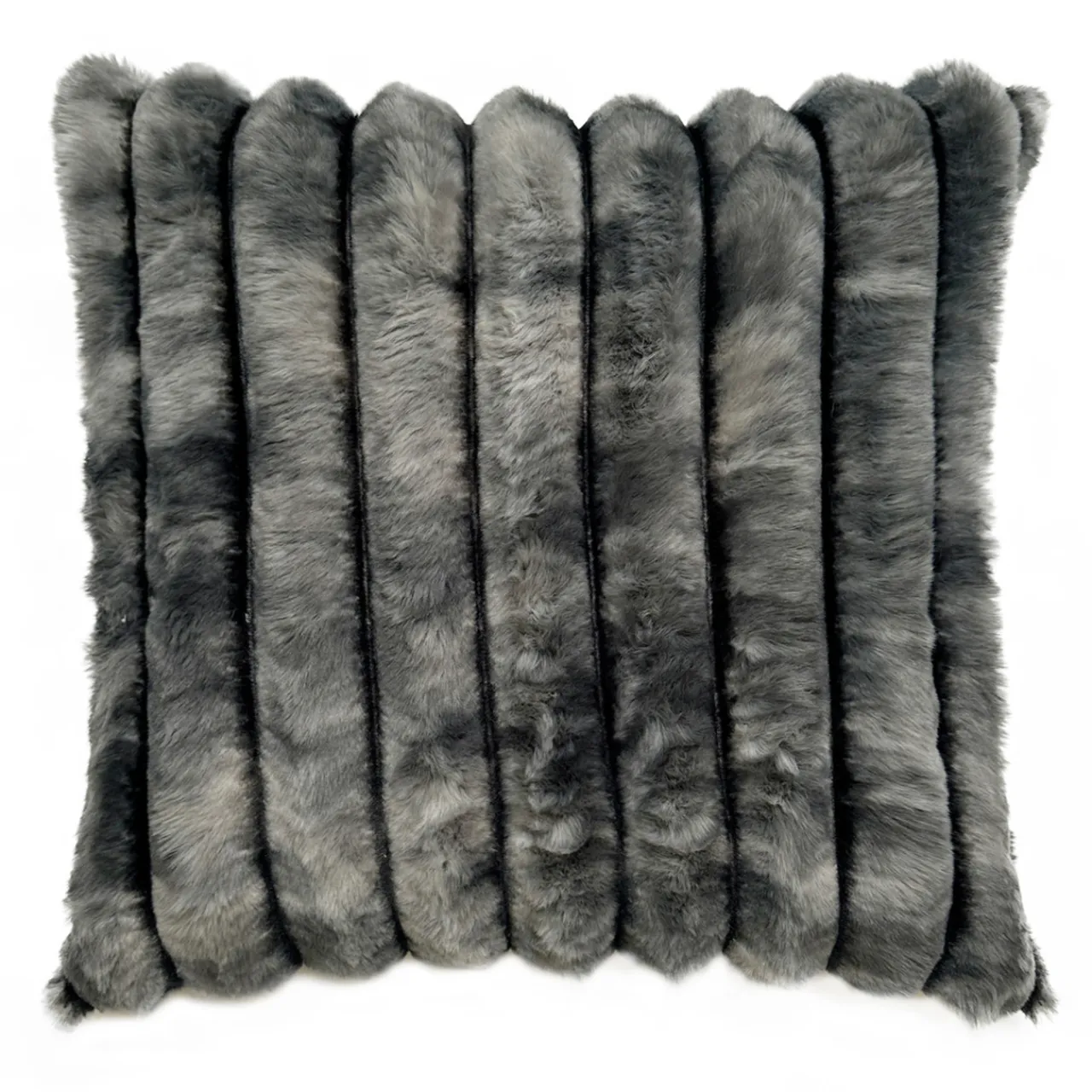 Z Gallerie Fur Channel 20" - Charcoal> Textile Sale | Faux Fur Pillows