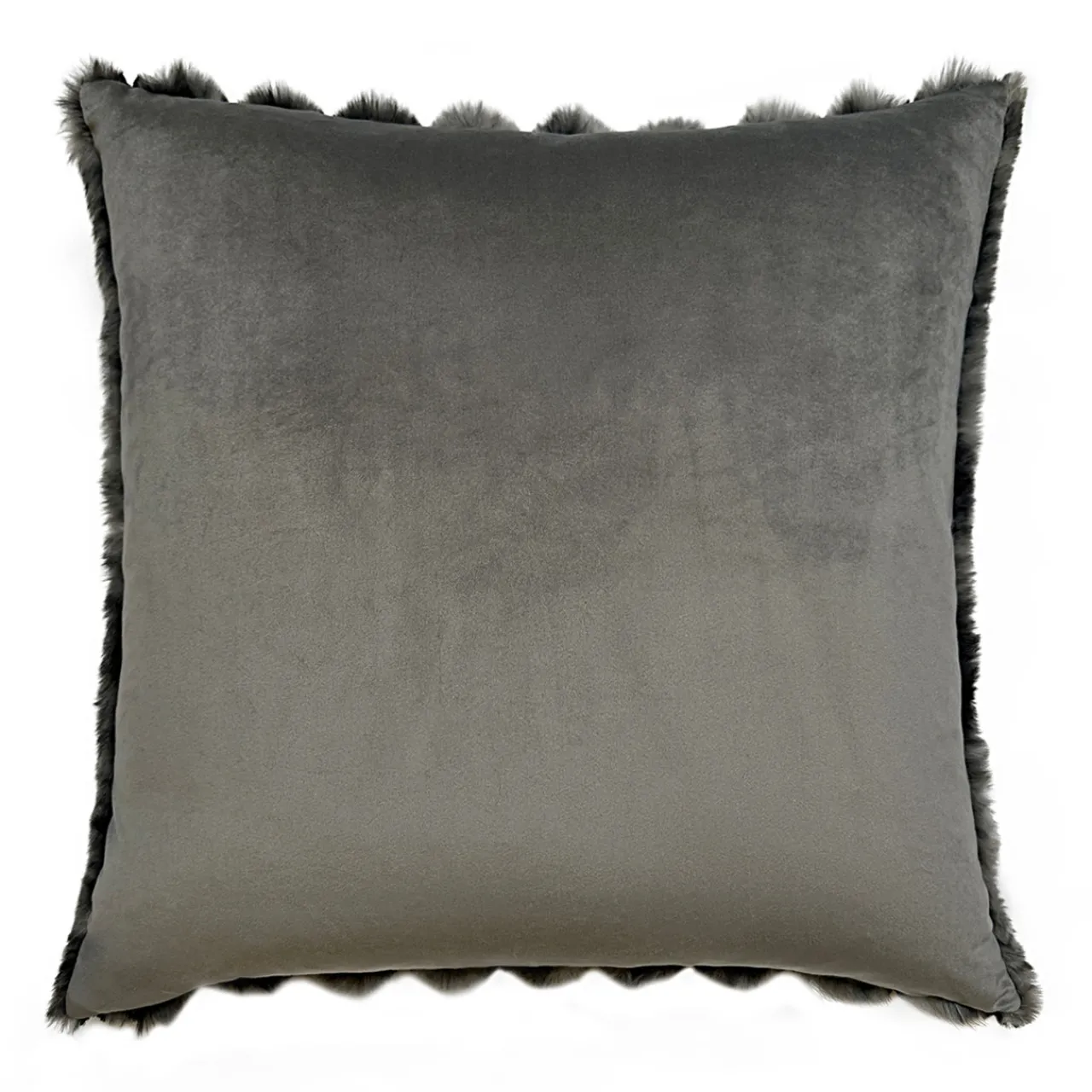 Z Gallerie Fur Channel 20" - Charcoal> Textile Sale | Faux Fur Pillows