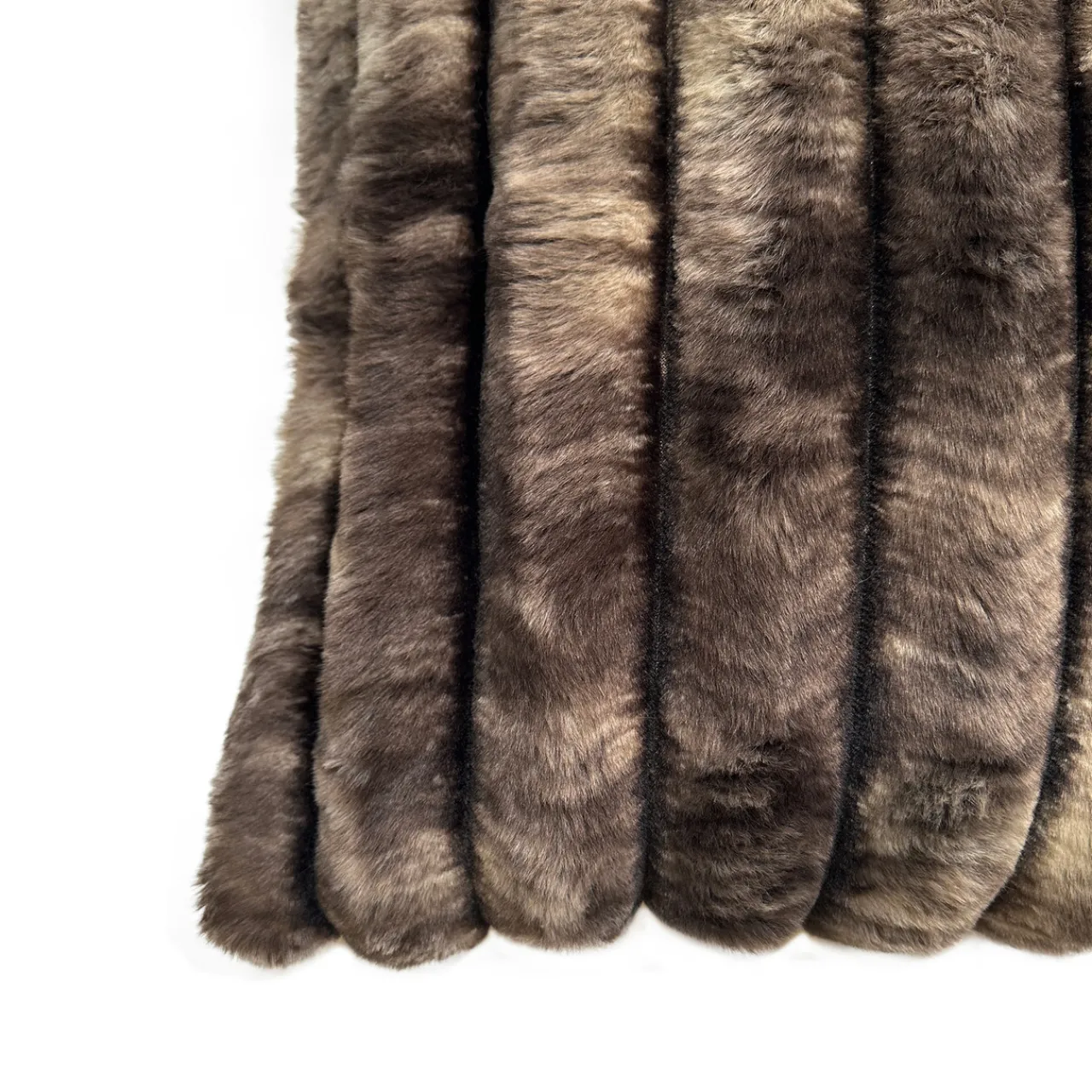 Z Gallerie Fur Channel 20" - Chocolate> Textile Sale | Faux Fur Pillows