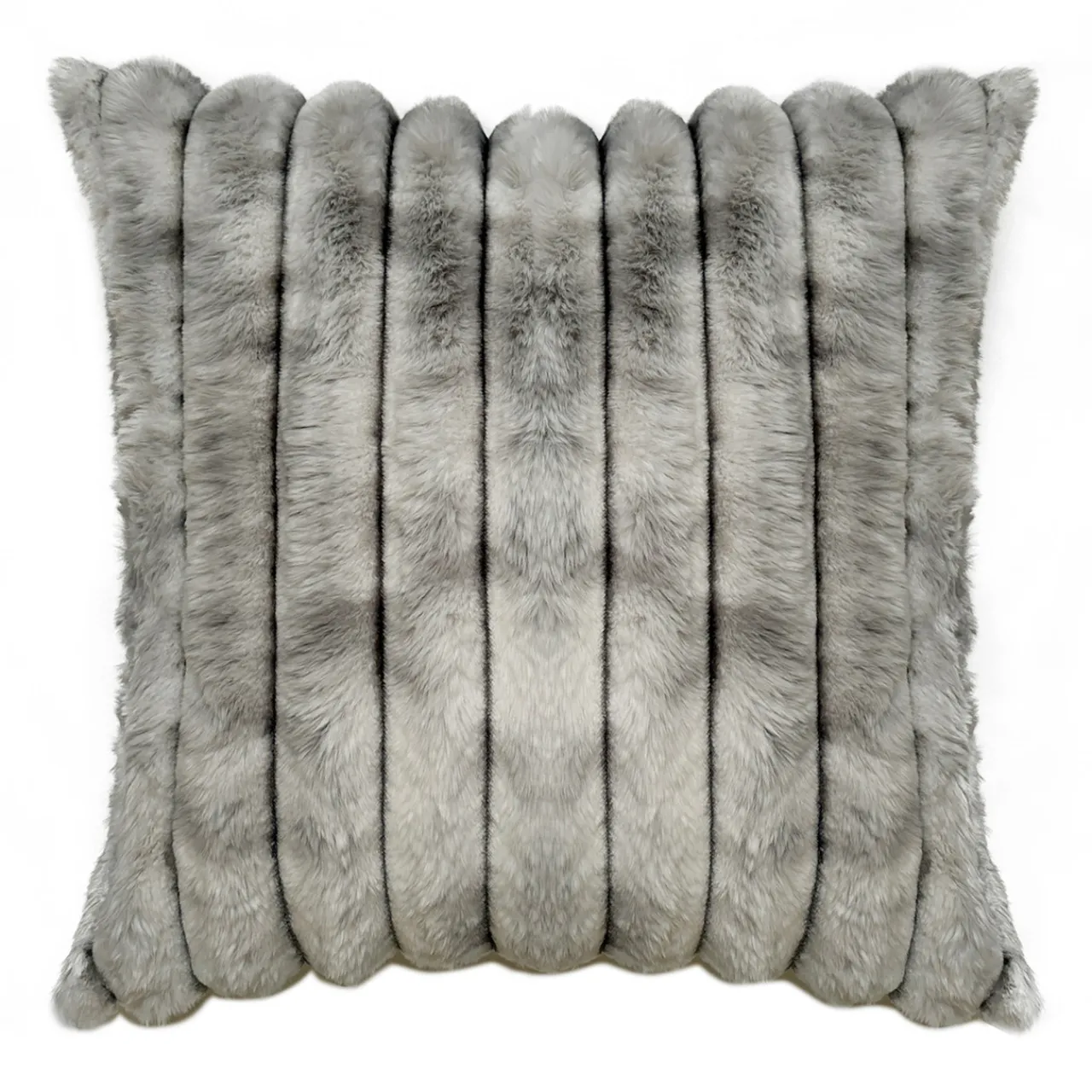 Z Gallerie Fur Channel 20" - Platinum> Textile Sale | Faux Fur Pillows