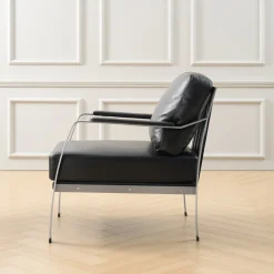 Z Gallerie Giuseppe Modern Genuine Leather Armchair><noscript><img width=