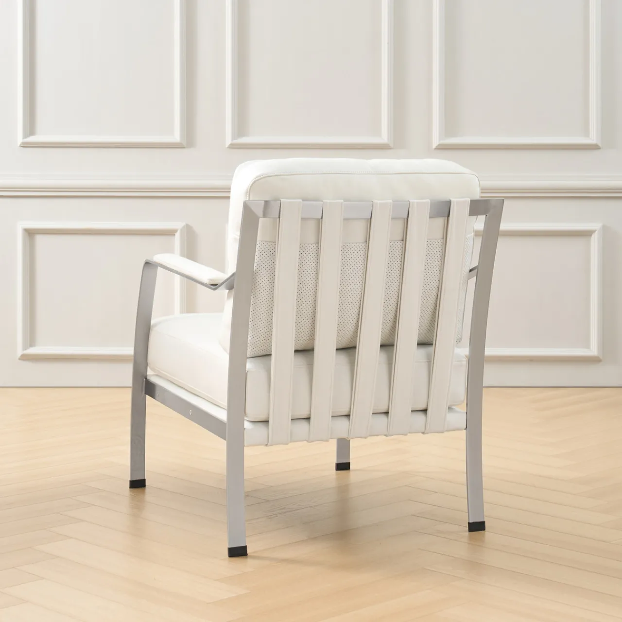 Z Gallerie Giuseppe Modern Genuine Leather Armchair> Accent Chairs