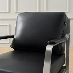 Z Gallerie Giuseppe Modern Genuine Leather Armchair><noscript><img width=