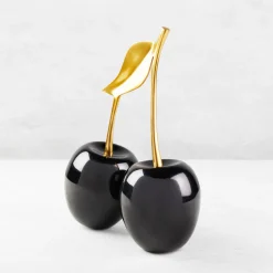 Z Gallerie Gold/Black Oversized Cherries><noscript><img width=
