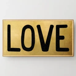 Z Gallerie Golden Love> Canvas | Black