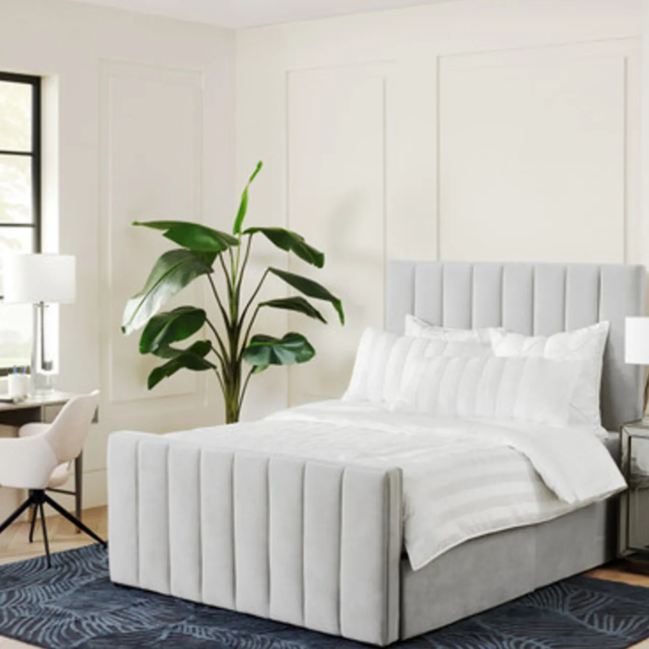 Z Gallerie Hadley Storage Bed With Channeled Footboard> Storage Beds