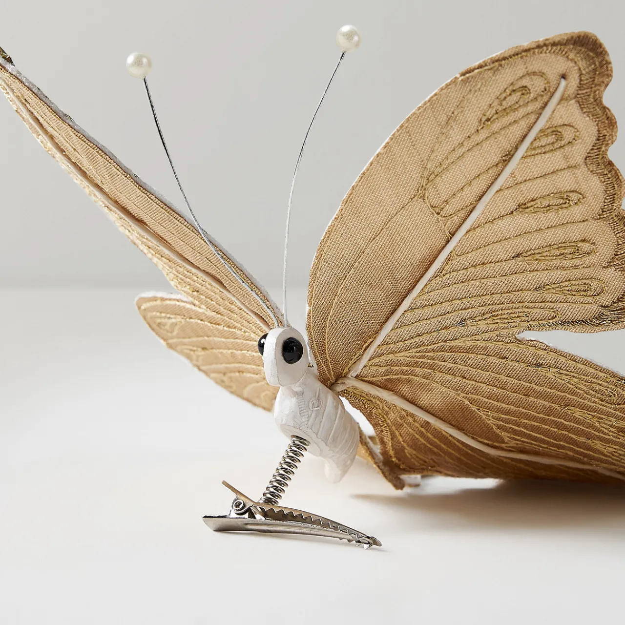 Z Gallerie Jeweled Butterfly Clip White - Set of 3> Ornaments | Décor Sale