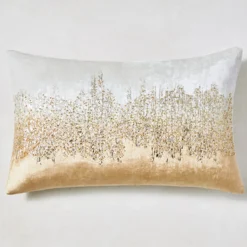 Z Gallerie Joie De Vivre Lumbar Pillow - Gold> Textile Sale | Patterned Pillows