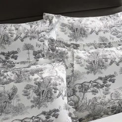Z Gallerie Jungle Toile Bedding Set - Ivory/Black><noscript><img width=
