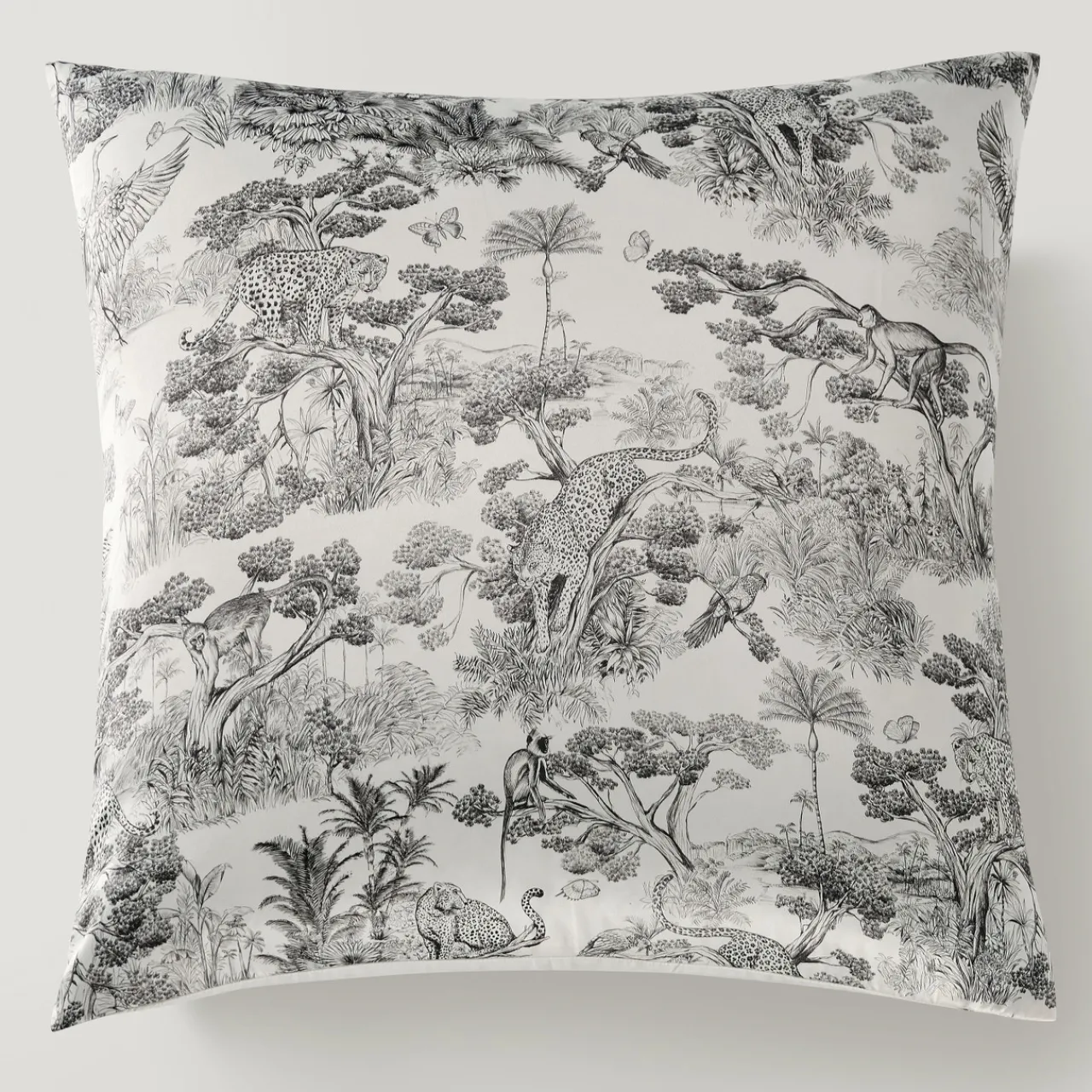 Z Gallerie Jungle Toile Bedding Set - Ivory/Black> Printed Bedding | Duvets Covers & Shams