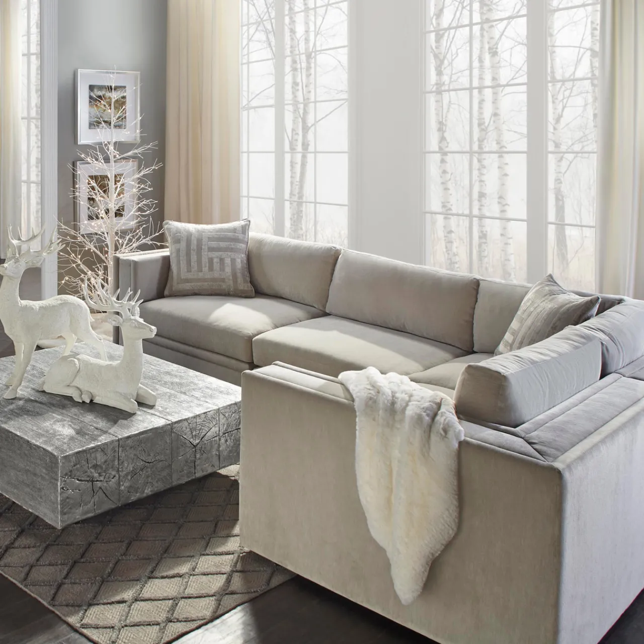 Z Gallerie LED Glitter Tree 7'> Décor | Floral