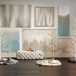 Z Gallerie LED Glitter Tree 3' - Silver><noscript><img width=