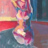 Z Gallerie Magenta Figures III> Canvas | Multi Colored