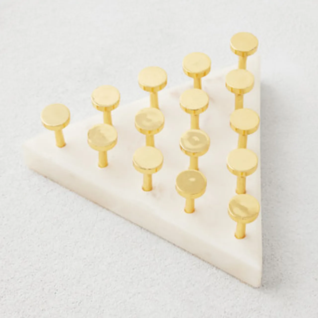Z Gallerie Marble Triangle Peg Solitaire> Games | Décor Sale