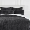 Z Gallerie Mardon Velvet Bedding - Onyx> Textured Bedding | Velvet Bedding