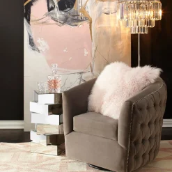 Z Gallerie Mongolian Pillow 22" - Blush><noscript><img width=