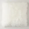 Z Gallerie Mongolian Pillow 22" - White> Textile Sale | Mongolian & Fur Pillows
