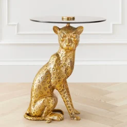 Z Gallerie Nikki Chu - Cheetah Accent Table> Side Tables