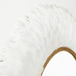 Z Gallerie Nikki Chu - Daybreak Feather Mirror><noscript><img width=