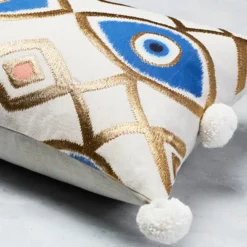 Z Gallerie Nikki Chu - Evil Eye Lumbar Pillow><noscript><img width=