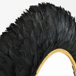 Z Gallerie Nikki Chu - Midnight Feather Mirror><noscript><img width=