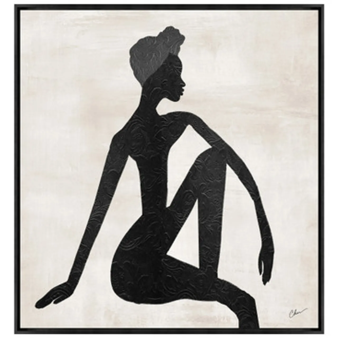 Z Gallerie Nikki Chu - She's Art> Canvas | Black