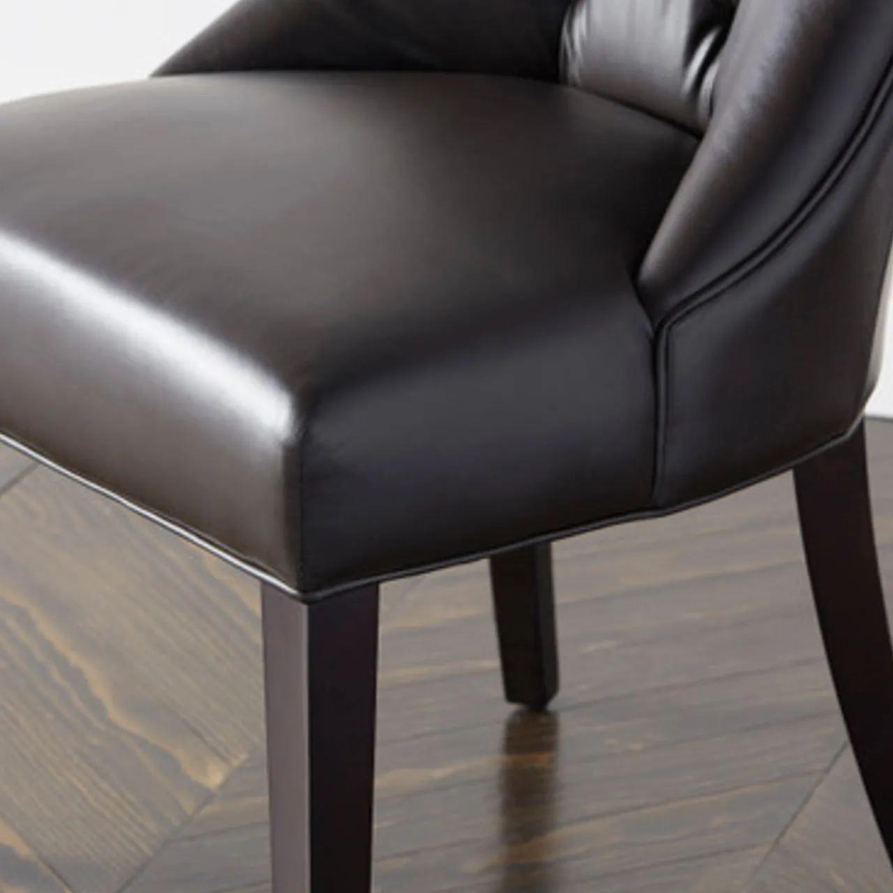 Z Gallerie Nottingham Leather Dining Chair - Espresso> Dining Chairs