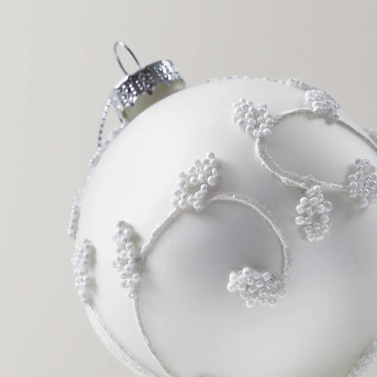 Z Gallerie Pearled Floral Ornament - Set of 4> Ornaments | Décor Sale