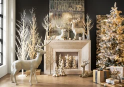 Z Gallerie Pre-Lit Spruce Flock Tree 7'5"><noscript><img width=