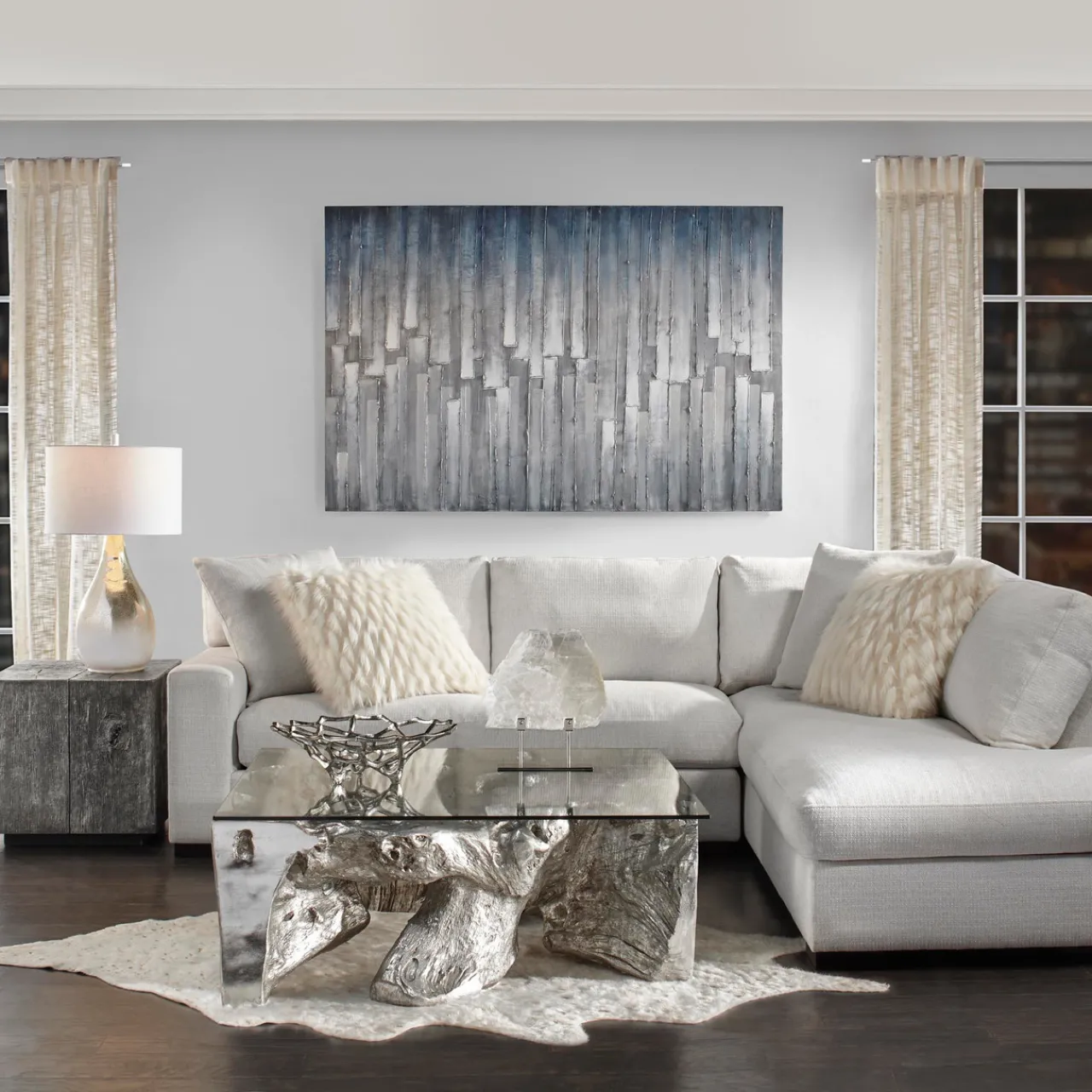 Z Gallerie Selenite Slab On Metal Stand> Home Decor | Décor Sale
